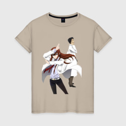 Врата Штейна Ринтаро Курису Макисэ  – Женская футболка хлопок с принтом купить со скидкой в -20%
