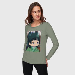 Женский лонгслив хлопок Монолог фармацевта Маомао с ушками - фото 2