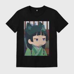 Мужская футболка хлопок Монолог фармацевта Маомао с ушками