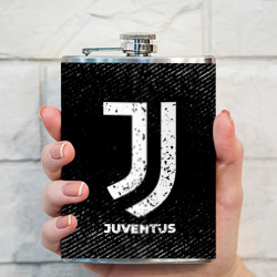 Фляга Juventus с потертостями на темном фоне - фото 2