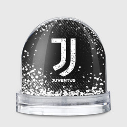 Игрушка Снежный шар Juventus с потертостями на темном фоне