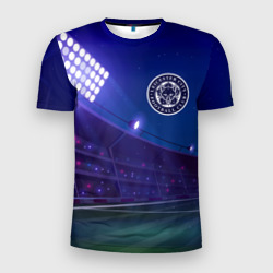 Мужская футболка 3D Slim Leicester City ночное поле