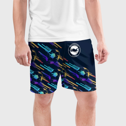 Мужские шорты спортивные Brighton градиентные мячи, цвет 3D печать - фото 3
