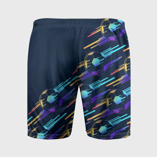 Мужские шорты спортивные Brighton градиентные мячи, цвет 3D печать - фото 2