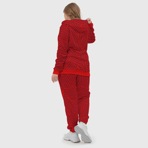 Женский костюм 3D Inter отпечатки, цвет красный - фото 6