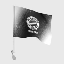 Флаг для автомобиля Bayern sport на темном фоне