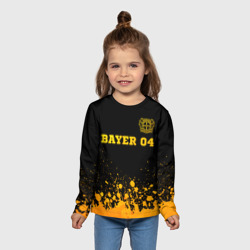 Детский лонгслив 3D Bayer 04 - gold gradient посередине - фото 2