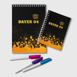 Блокнот Bayer 04 - gold gradient посередине