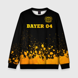 Детский свитшот 3D Bayer 04 - gold gradient посередине