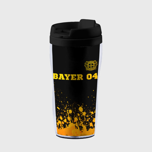 Термокружка-непроливайка Bayer 04 - gold gradient посередине