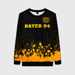 Женский свитшот 3D Bayer 04 - gold gradient посередине