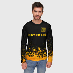 Мужской лонгслив 3D Bayer 04 - gold gradient посередине - фото 2