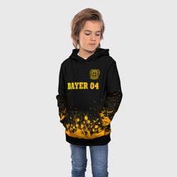 Детская толстовка 3D Bayer 04 - gold gradient посередине - фото 2