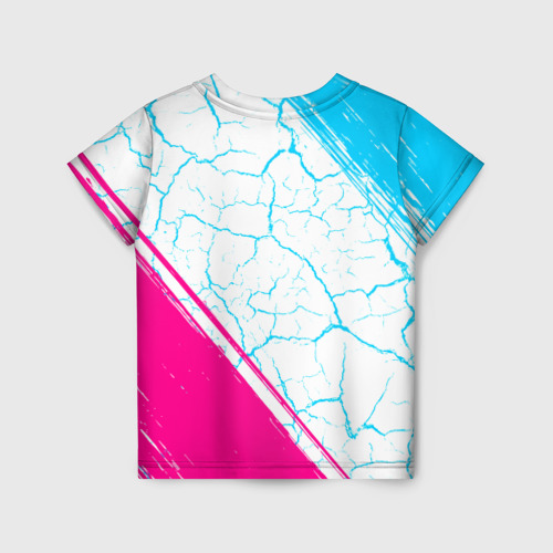 Детская футболка 3D Lazio neon gradient style вертикально, цвет 3D печать - фото 2