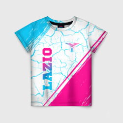 Lazio neon gradient style вертикально – Детская футболка 3D с принтом купить со скидкой в -33%
