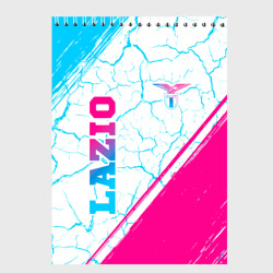 Скетчбук Lazio neon gradient style вертикально