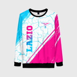 Женский свитшот 3D Lazio neon gradient style вертикально