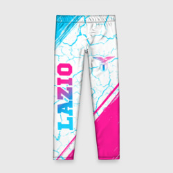 Детские леггинсы 3D Lazio neon gradient style вертикально