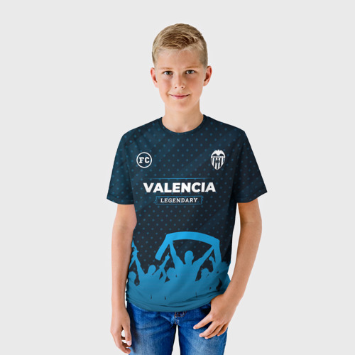 Детская футболка 3D с принтом Valencia legendary форма фанатов, фото на моделе #1