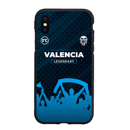 Чехол для iPhone XS Max матовый Valencia legendary форма фанатов