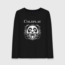 Женский лонгслив хлопок Coldplay rock panda