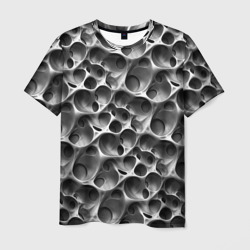 Мужская футболка 3D Металл - текстура