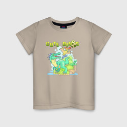 Весёлые древние динозавры – Детская футболка хлопок с принтом купить со скидкой в -20%
