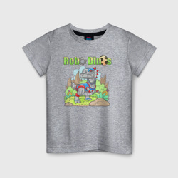 Робот динозавр тираннозавр – Детская футболка хлопок с принтом купить со скидкой в -20%