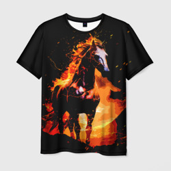 Огненный конь – Мужская футболка 3D с принтом купить со скидкой в -26%
