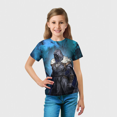 Детская футболка 3D с принтом Нежеланно бессмертный авантюрист - упырь, вид сбоку #3