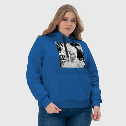 Женская толстовка хлопок Граффити ренессанс, цвет синий - фото 6