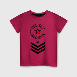 Детская футболка хлопок Сила басов - элитный отряд 