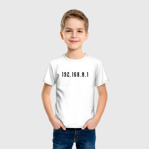 Детская футболка хлопок Вай фай, цвет белый - фото 3