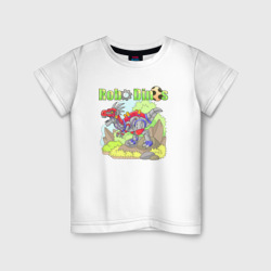 Детская футболка хлопок Робот динозавр велоцираптор