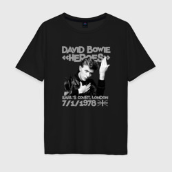 Мужская футболка хлопок Oversize David Bowie - Heroes