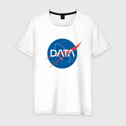 Data -  it юмор  – Мужская футболка хлопок с принтом купить со скидкой в -20%