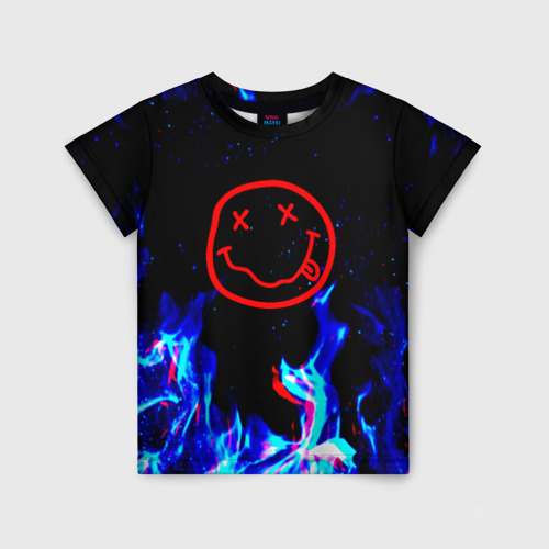 Детская футболка 3D Nirvana flame , цвет 3D печать