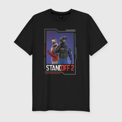 Мужская футболка хлопок Slim Стендофф 2 - персонажи
