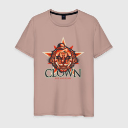 Клоун пентаграмма – Мужская футболка хлопок с принтом купить со скидкой в -20%