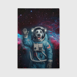 Обложка для автодокументов Далматинец бравый космонавт - нейросеть