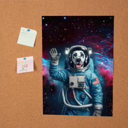 Постер Далматинец бравый космонавт - нейросеть - фото 2