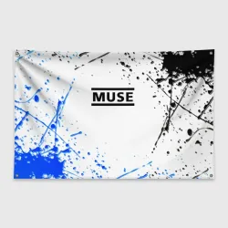 Флаг-баннер MUSE рок стиль краски