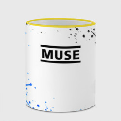 Кружка с полной запечаткой MUSE рок стиль краски - фото 2