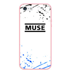 Чехол для iPhone 5/5S матовый MUSE рок стиль краски