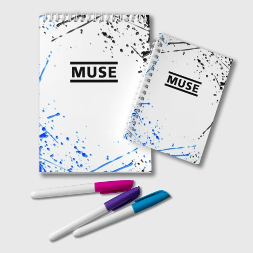 Блокнот MUSE рок стиль краски
