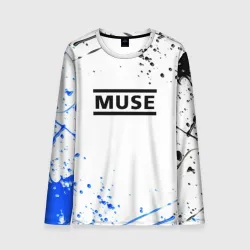 Мужской лонгслив 3D MUSE рок стиль краски