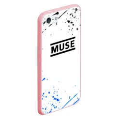 Чехол для iPhone 5/5S матовый MUSE рок стиль краски - фото 2