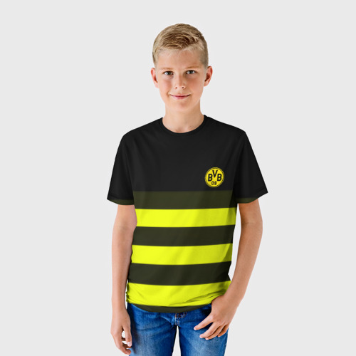 Детская футболка 3D Borussia fc sport line, цвет 3D печать - фото 3