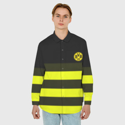 Мужская рубашка oversize 3D Borussia fc sport line - фото 2