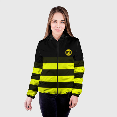 Женская куртка 3D Borussia fc sport line, цвет черный - фото 3